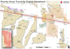 map of philippines showing priority areas traced by digital volunteers
