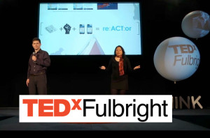 image of presentation at TEDxFulbright
